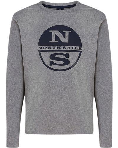 North Sails Longsleeve Organic jersey T-shirt - Grau