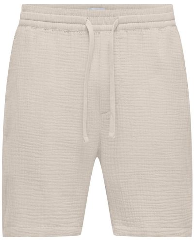 Only & Sons Stoffhose ONSTEL-PAS 0158 SHORTS - Natur