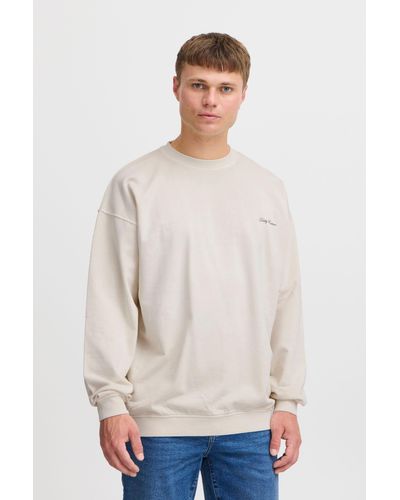 Solid Sweatshirt SDMILL moderner Sweater - Weiß