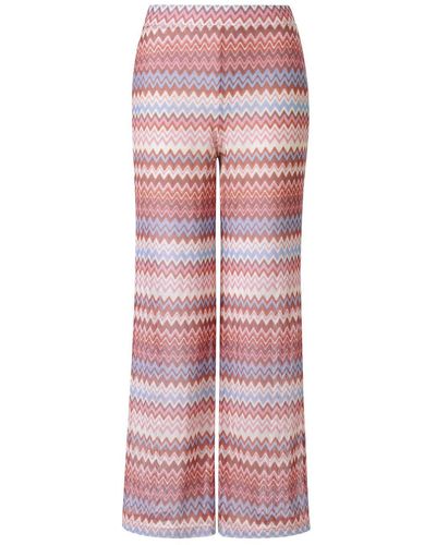 Rich & Royal Stoffhose intarsia knit pants - Pink