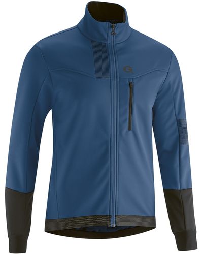 Gonso Fahrradjacke Valaff Softshell-Jacke, Windjacke atmungsaktiv und wasserabweisend - Blau