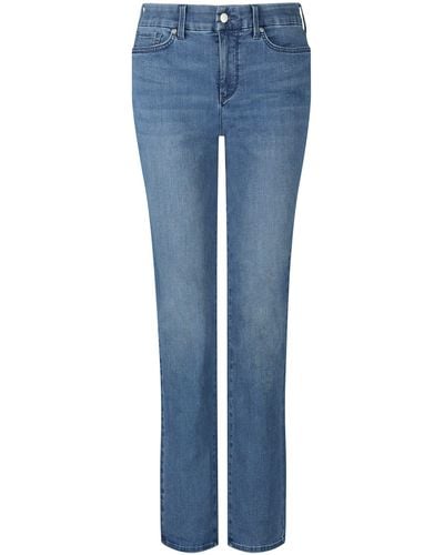 NYDJ Jeans Waist Match Marilyn Straight Reiß- und Knopfverschluss, Lift-Technologie - Blau