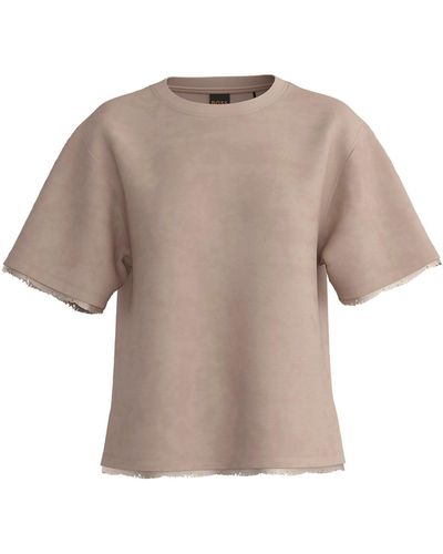 BOSS T-Shirt C_Enis_satin edge (1-tlg) - Mehrfarbig