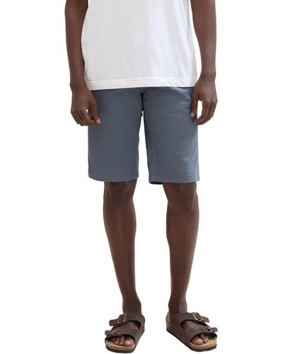 Tom Tailor Stoffhose Chino Shorts Slim Fit Summer Comfort Pants 7528 in Blau