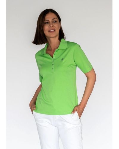 Clarina Sweatshirt NOS Polo-Shirt, 1/2 Arm, uni - Grün