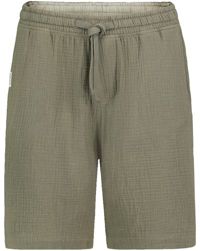 Sublevel Musselin Shorts mit Kordeln - Grün