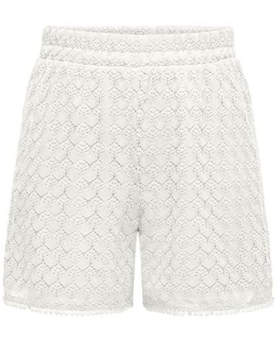ONLY ONLPATRICIA SHORTS JRS - Weiß
