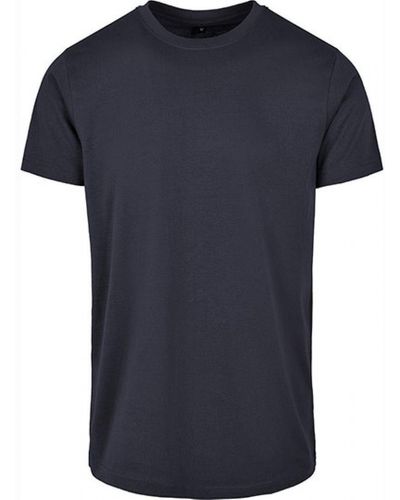 Build Your Brand Rundhalsshirt Basic Round Neck T-Shirt XS bis 5XL - Blau