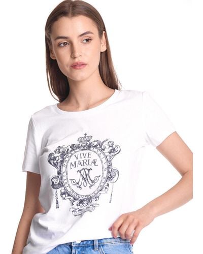Vive Maria Vive T-Shirt Maria's Baroque - Weiß