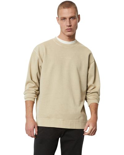 Marc O' Polo Sweatshirt aus reiner Bio-Baumwolle - Natur