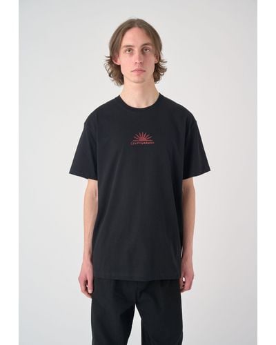 CLEPTOMANICX T-Shirt Ancient Secrets mit coolem Front- und Rückenprint - Schwarz