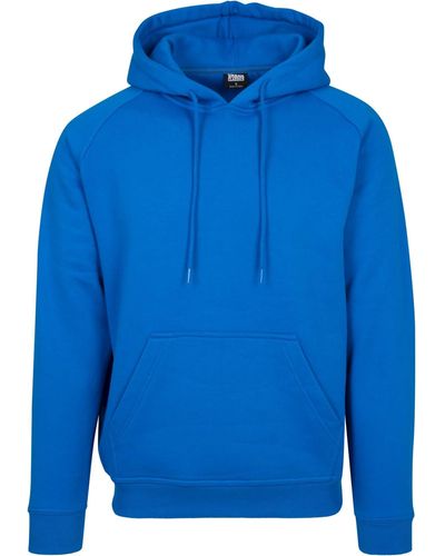 Urban Classics Sweatshirt Blank Hoody - Blau