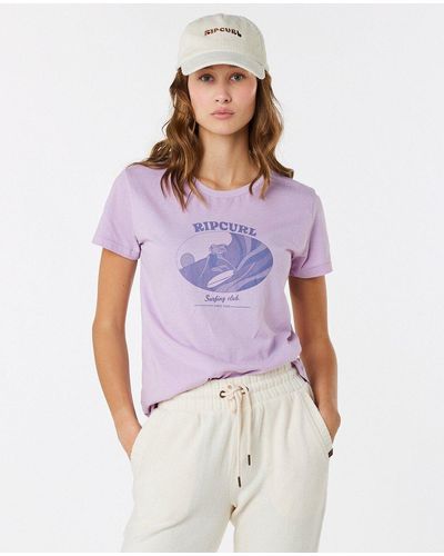 Rip Curl Re-Entry Crew Neck T-Shirt - Lila