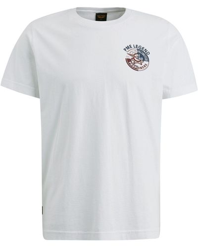 PME LEGEND T-Shirt Short sleeve r-neck - Weiß