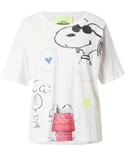 FROGBOX T-Shirt (1-tlg) Ziersteine - Weiß