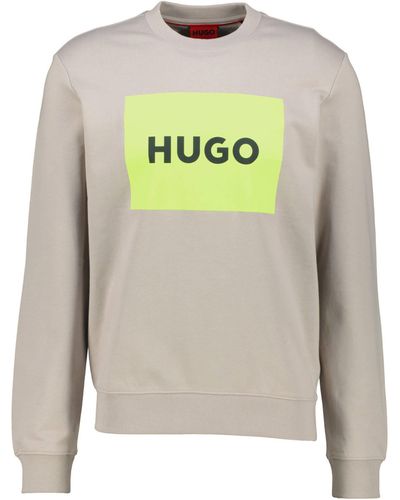 HUGO Sweatshirt DURAGOL222 (1-tlg) - Grau