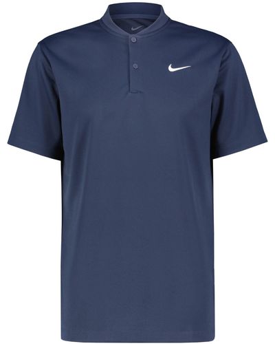 Nike Poloshirt Tennisshirt (1-tlg) - Blau