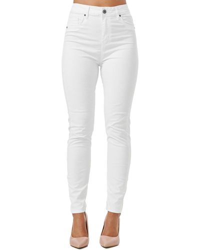 Tazzio Skinny-fit-Jeans F133 High Rise Jeanshose - Weiß