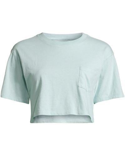 Aéropostale T-Shirt (1-tlg) Plain/ohne Details - Blau