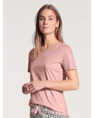 CALIDA T-Shirt DAMEN Top kurzarm, rose bud - Pink