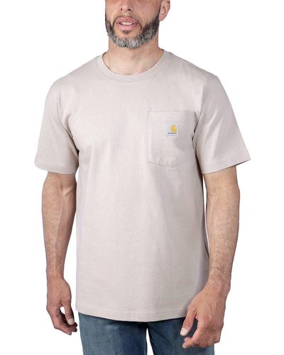 Carhartt T-Shirt K87 Pocket Relaxed Fit - Grau