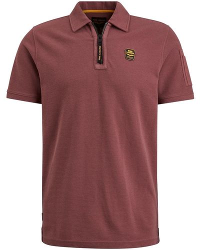 PME LEGEND T-Shirt Short sleeve polo pique - Rot