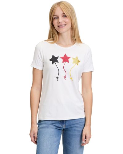 Betty Barclay T-Shirt mit Sternen (1-tlg) Druck - Weiß