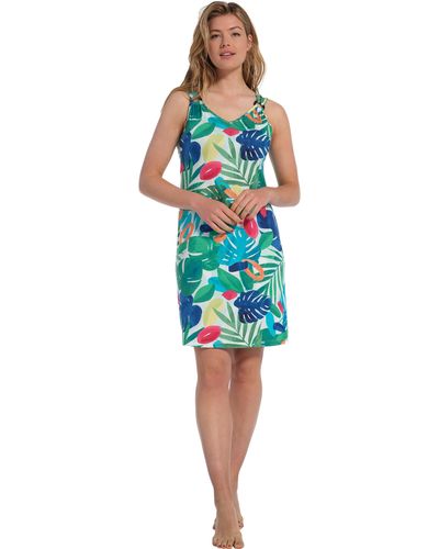 Pastunette Strandkleid Sommer Kleid (1-tlg) Farbenfrohes Design - Schwarz