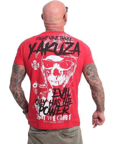 Yakuza T-Shirt Evil Only V02 - Rot