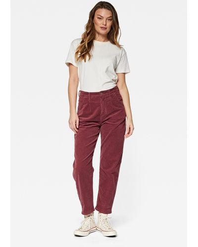 Mavi Weite Jeans LAURA Pleated Baggy Pants - Rot