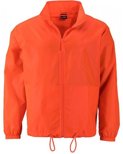 James & Nicholson Outdoorjacke Men`s Promo Jacket / Wind- und wasserabweisend - Orange
