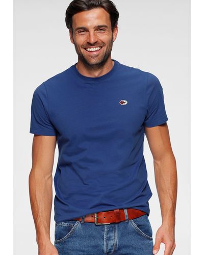 Kangaroos T-Shirt unifarben - Blau