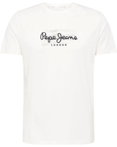 Pepe Jeans T-Shirt CASTLE (1-tlg) - Weiß