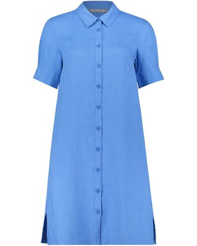 BETTY&CO Sommerkleid Kleid Lang 1/2 Arm, Regatta Blue - Blau