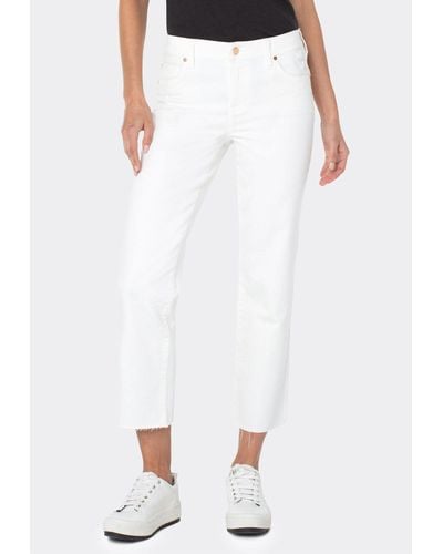 Liverpool Jeans Company 7/8-Jeans Kennedy Crop Straight Stretchy und komfortabel - Weiß
