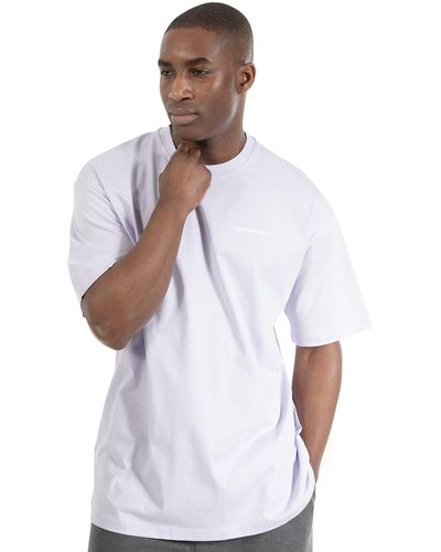 Smilodox T-Shirt Adrian Oversize, 100% Baumwolle - Weiß