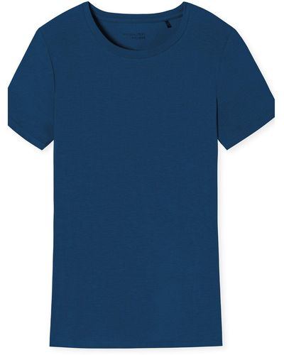 Schiesser Mix Relax T-Shirt unterziehshirt unterhemd - Blau