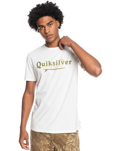Quiksilver T-Shirt Silver Lining - Weiß