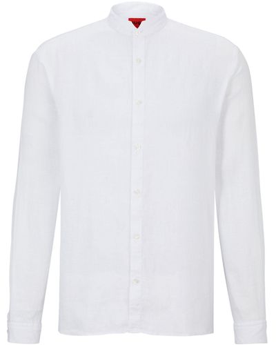 HUGO Langarmhemd - Weiß