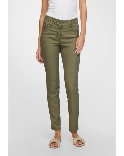 Basler Stoffhose Jeans - Grün