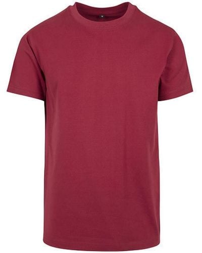 Build Your Brand Rundhalsshirt Round Neck T-Shirt - Rot