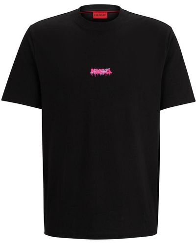 HUGO T-Shirt Dindion 10257318 01 - Schwarz