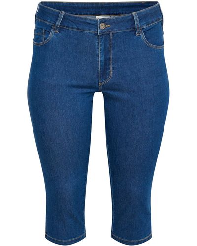 Kaffe Regular-fit- Jeans KCvicka Große Größen - Blau