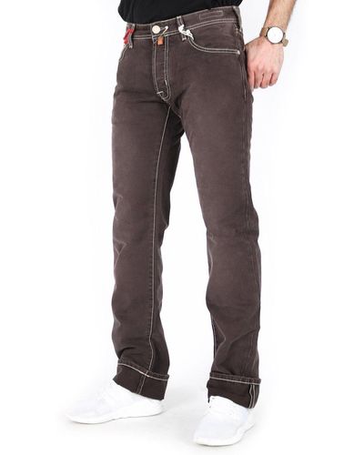 Jacob Cohen Straight- Handgefertigte Jeans Hose Lila