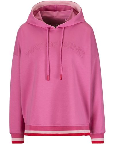 LIEBLINGSSTÜCK Sweatshirt CayaL mit kontrastfarbenen Bündchen - Pink
