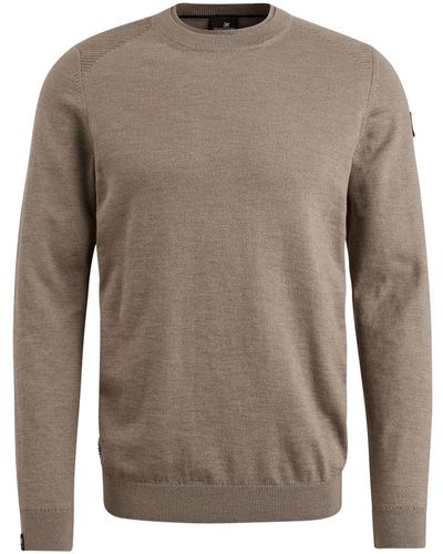 Vanguard Sweatshirt R-neck cotton slub - Braun