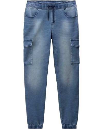 Bench Cargojeans Jeans Denim Jogger zum Relaxen - Blau