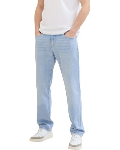 Tom Tailor 5-Pocket-Jeans MARVIN Straight in gerader Form - Blau