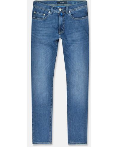 Pierre Cardin 5-Pocket-Jeans Lyon Tapered Futureflex - Blau