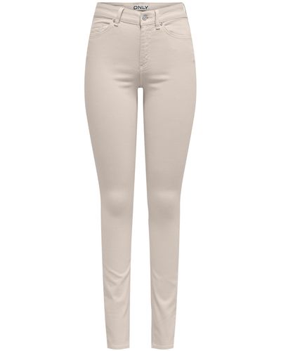 ONLY Fit-Jeans ONLBLUSH MID SKINNY COL PANT PNT RP - Natur